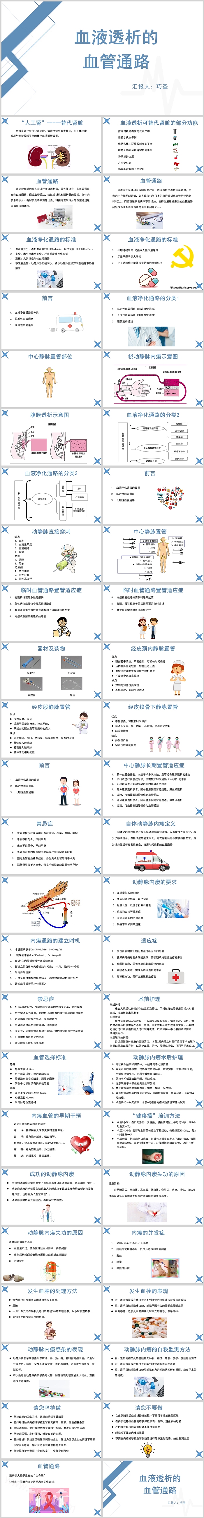 血液透析的血管通路护理查房PPT模板