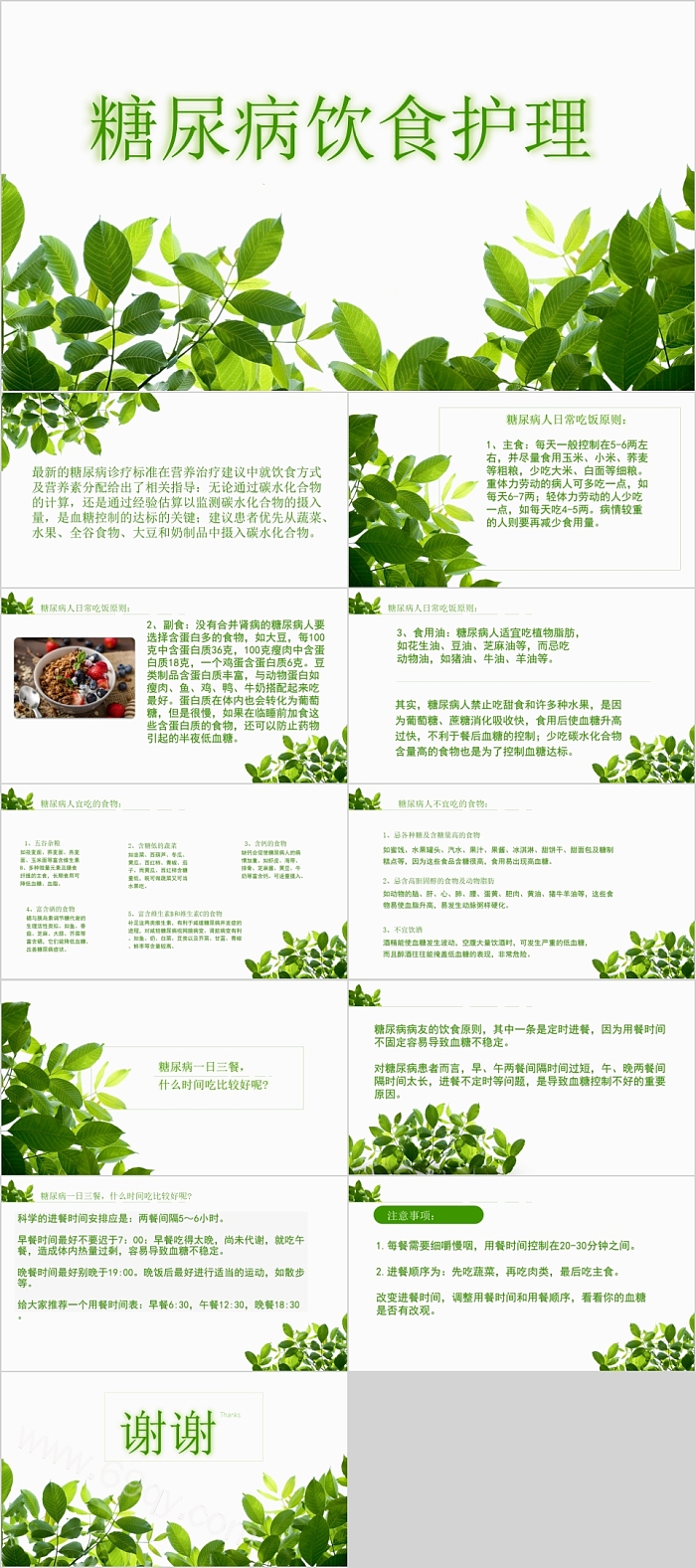 糖尿病饮食护理查房PPT课件