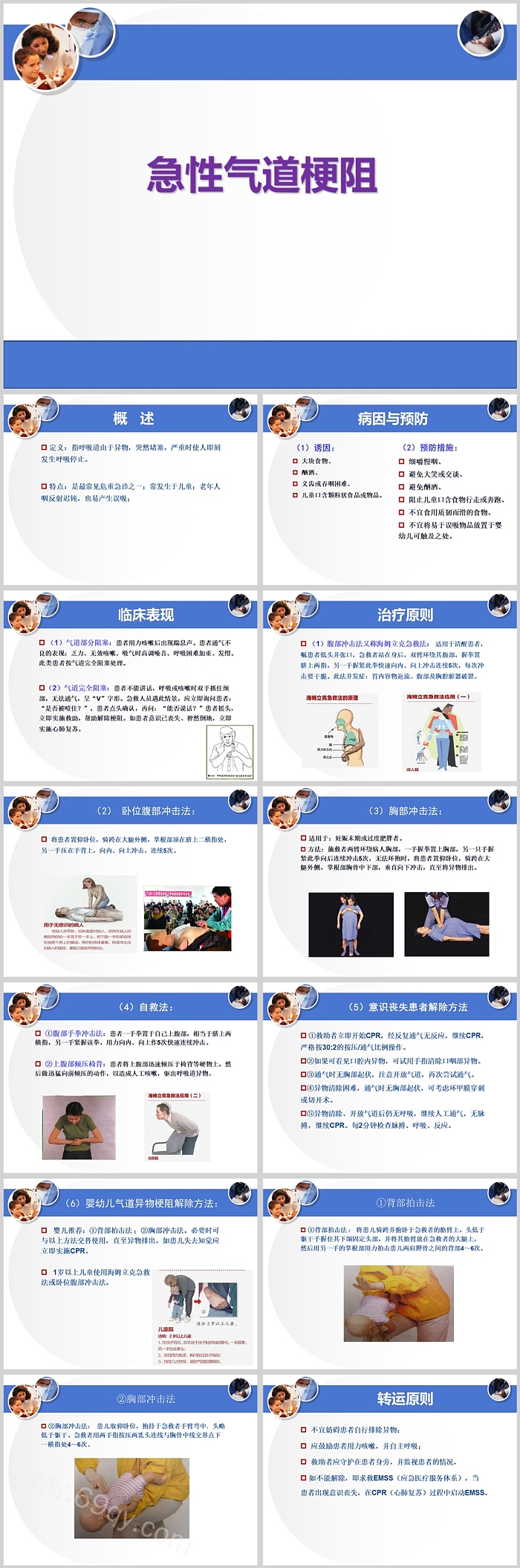 急性气道异物梗阻的急救方法与培训PPT课（海氏急救法）