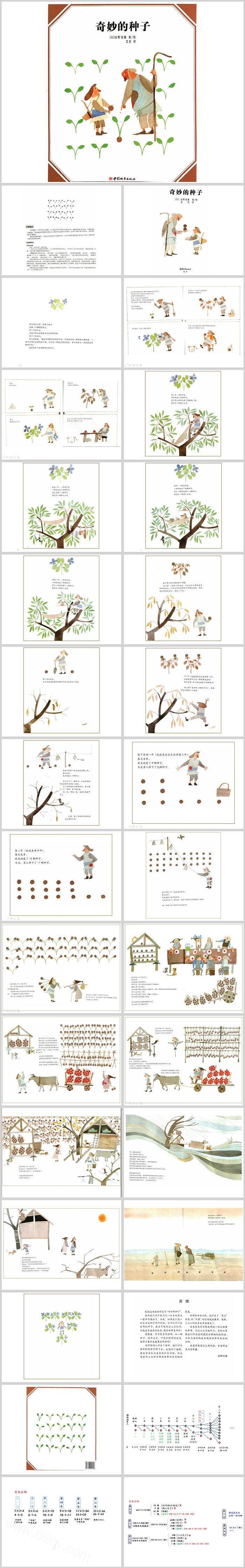 幼儿神奇数学《奇妙的种子》绘本故事PPT课件
