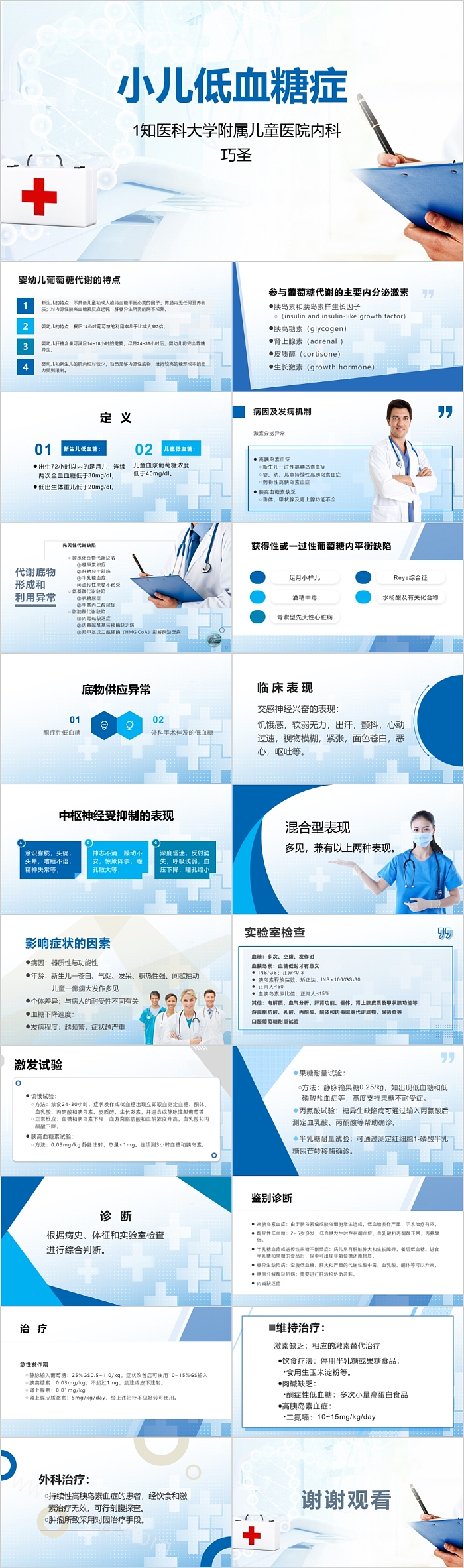 创意小儿低血糖症护理PPT课件