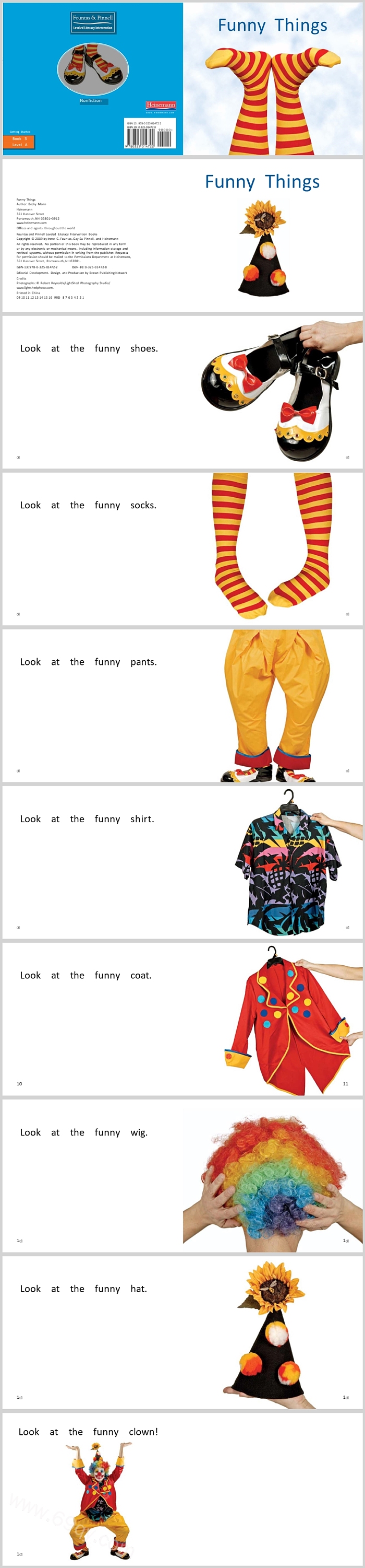 海尼曼GK英文分级有趣的东西袜子《Funny Things》英文绘本故事PPT课件