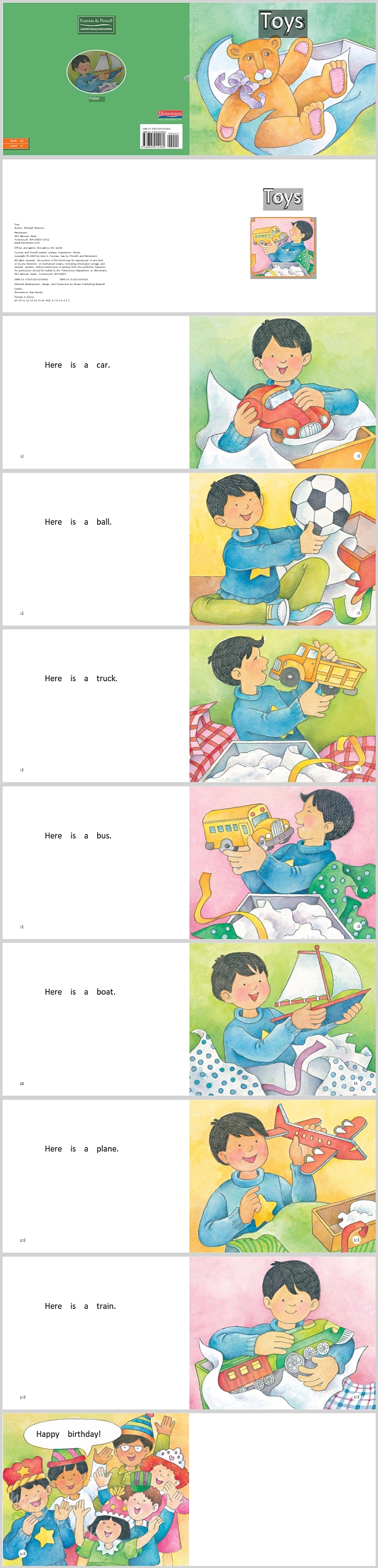 卡通海尼曼GK英文分级玩具《Toys》英文绘本故事PPT课件