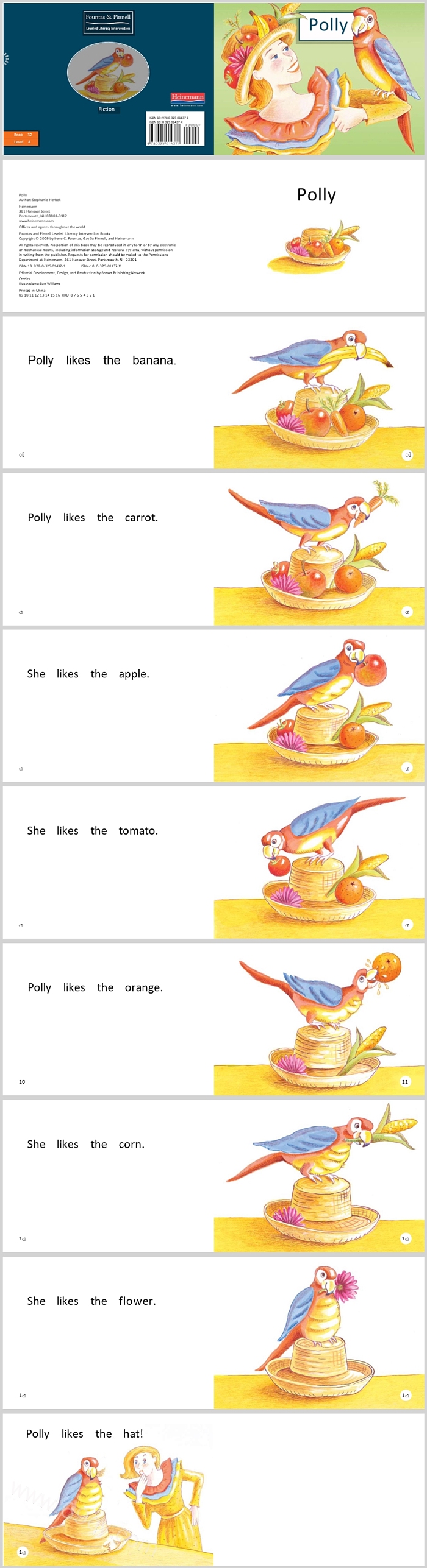 关于鹦鹉《Polly》英文绘本故事PPT课件