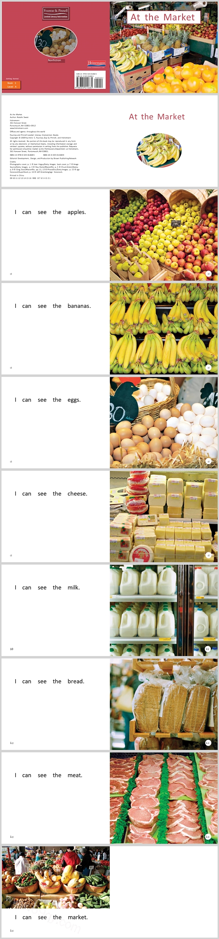 高清海尼曼在菜市场上《At The Market》英文绘本故事PPT课件