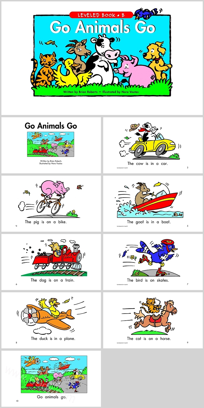 海尼曼《Go Animals Go》英文绘本故事PPT课件