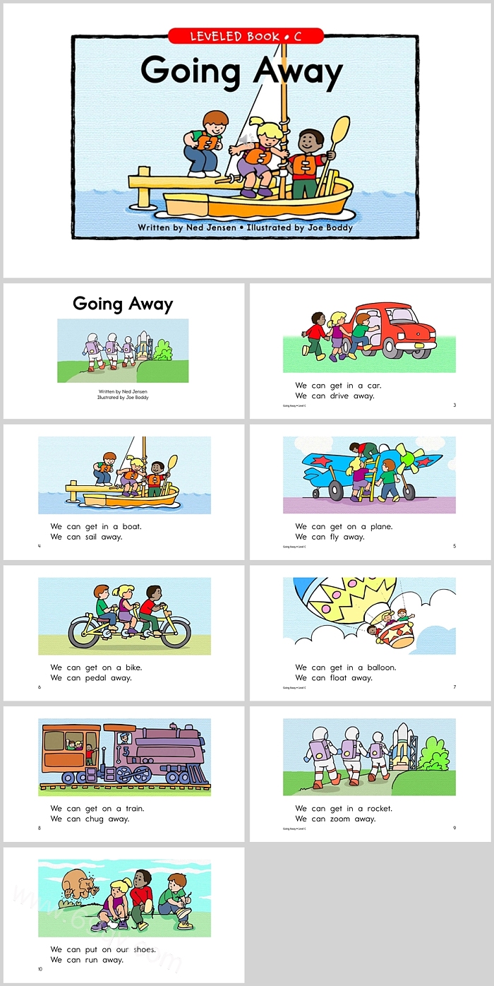 关于离开的《Going Away》英文绘本故事PPT课件