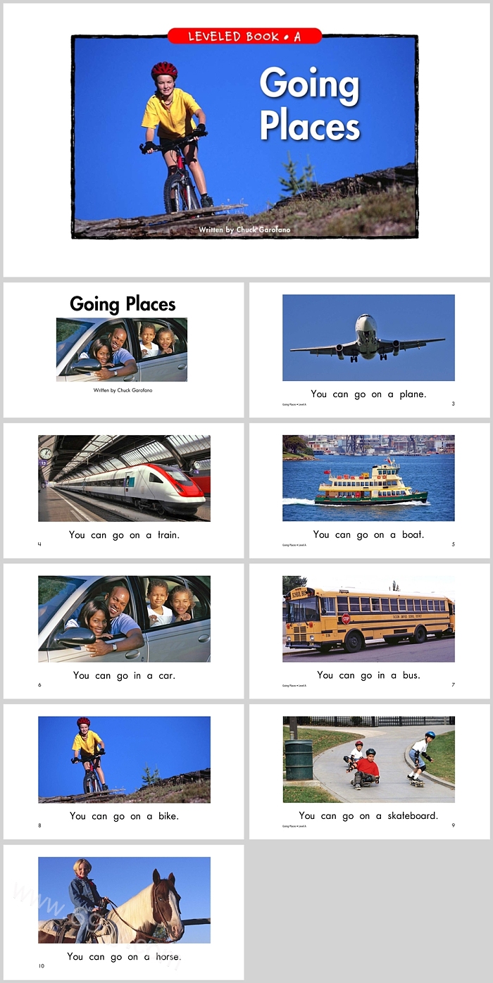 优秀小学生《Going Places》英文绘本故事PPT课件