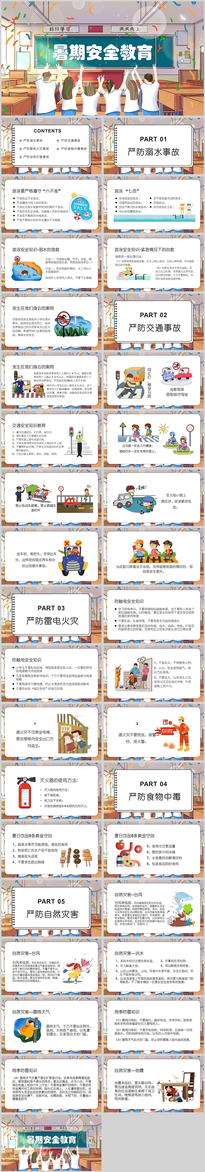 暑假安全教育,防溺水重要性ppt