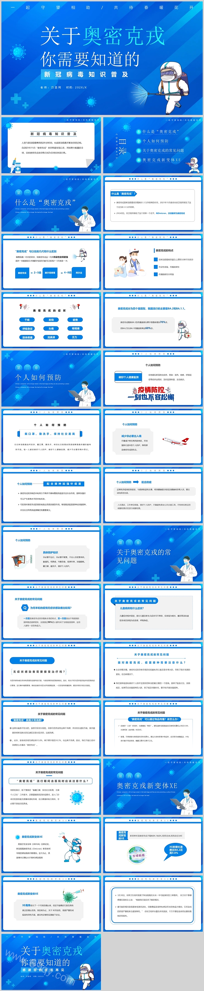 关于奥密克戎你需要知道的病毒知识PPT课件