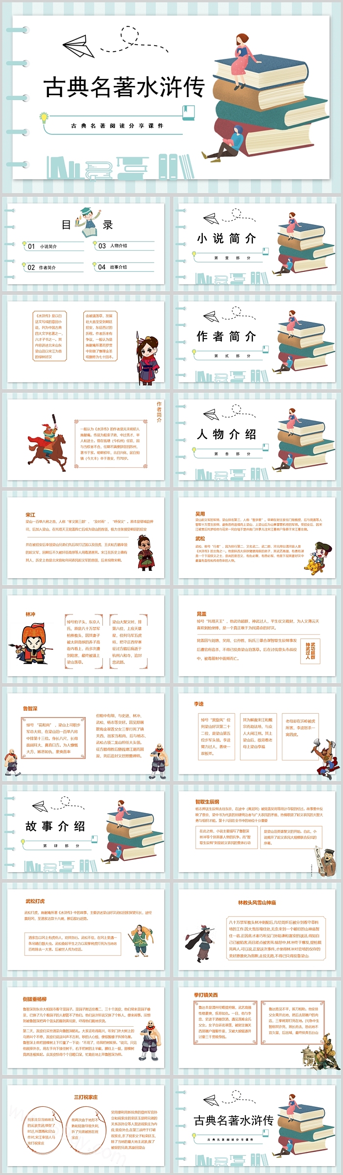 古典名著水浒传阅读分享PPT课件