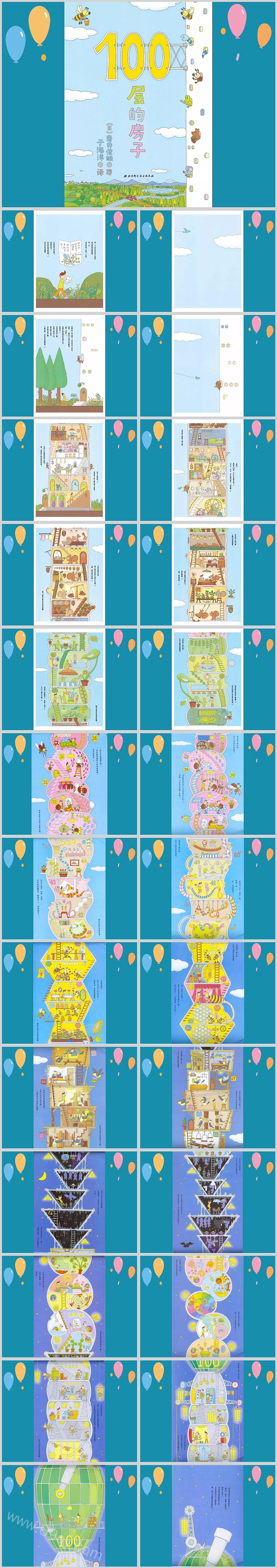 优秀精品幼儿园《100层的房子》绘本故事PPT课件