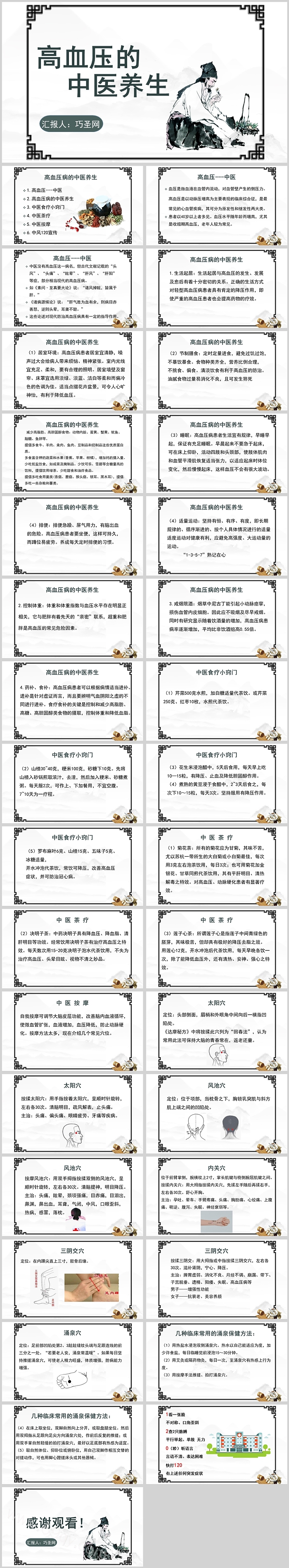 精美高血压的中医养生护理PPT课件