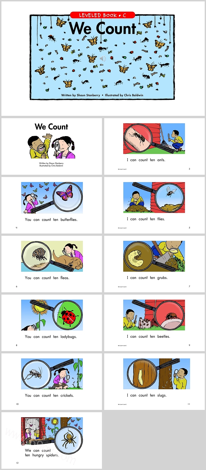 优秀精品小学《We Count》我们的数字英文绘本故事PPT课件