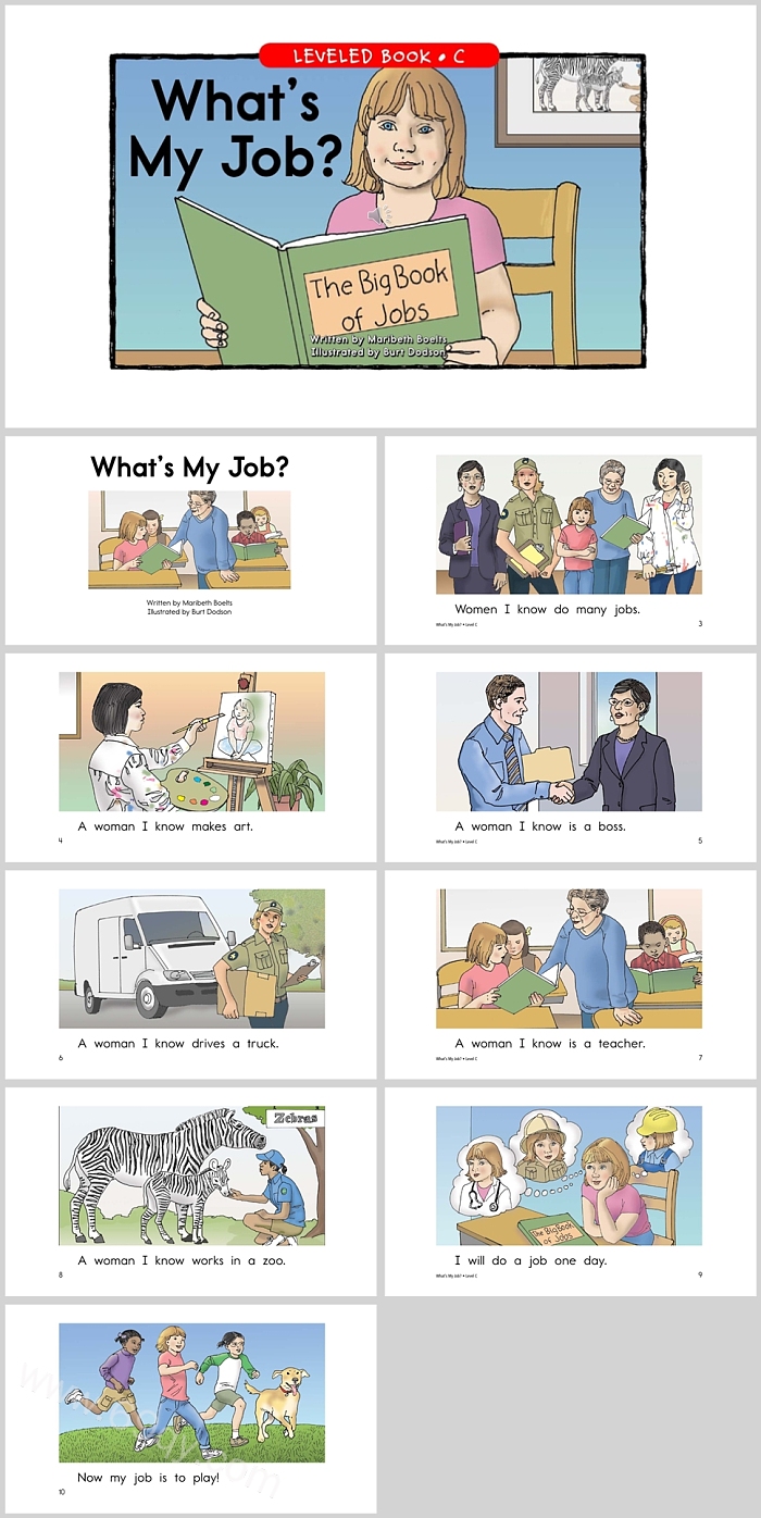 What's My Job我的工作是什么英文绘本故事PPT
