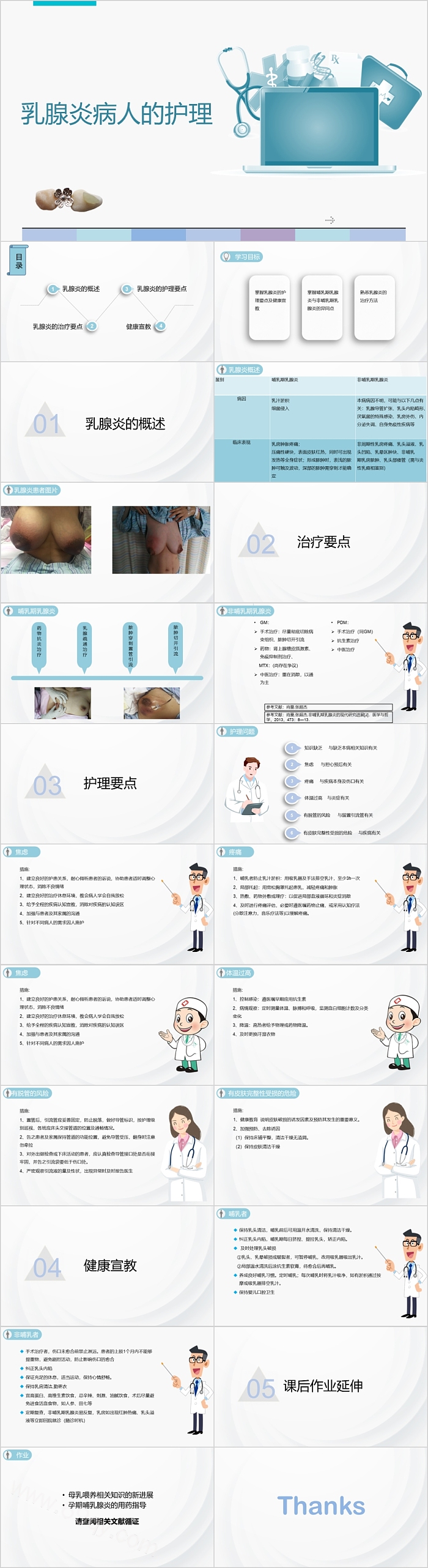 精美医护乳腺炎病人的护理