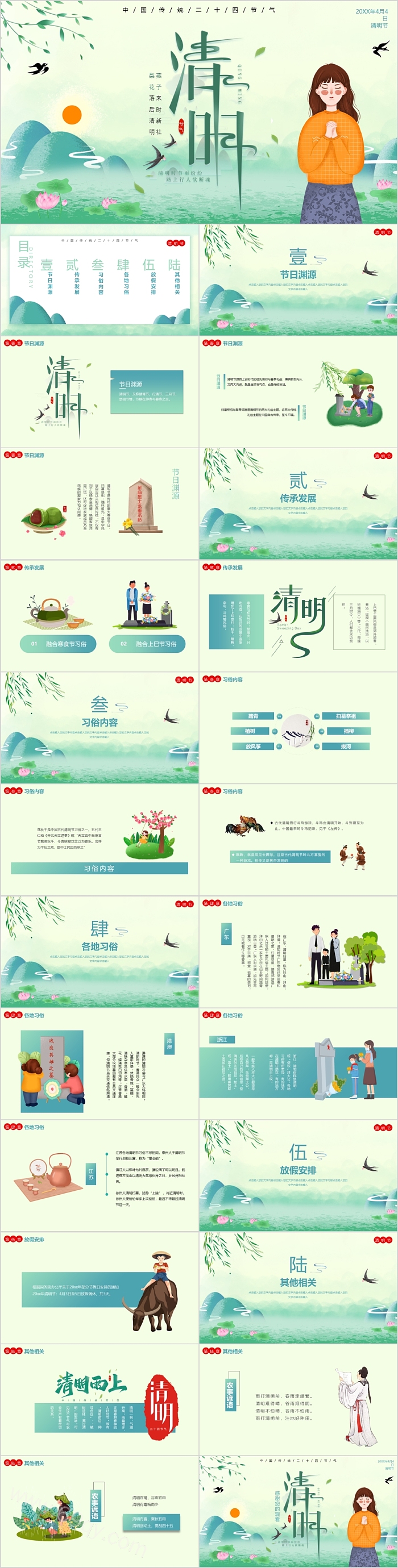 中国传统二十四节清明节ppt课件