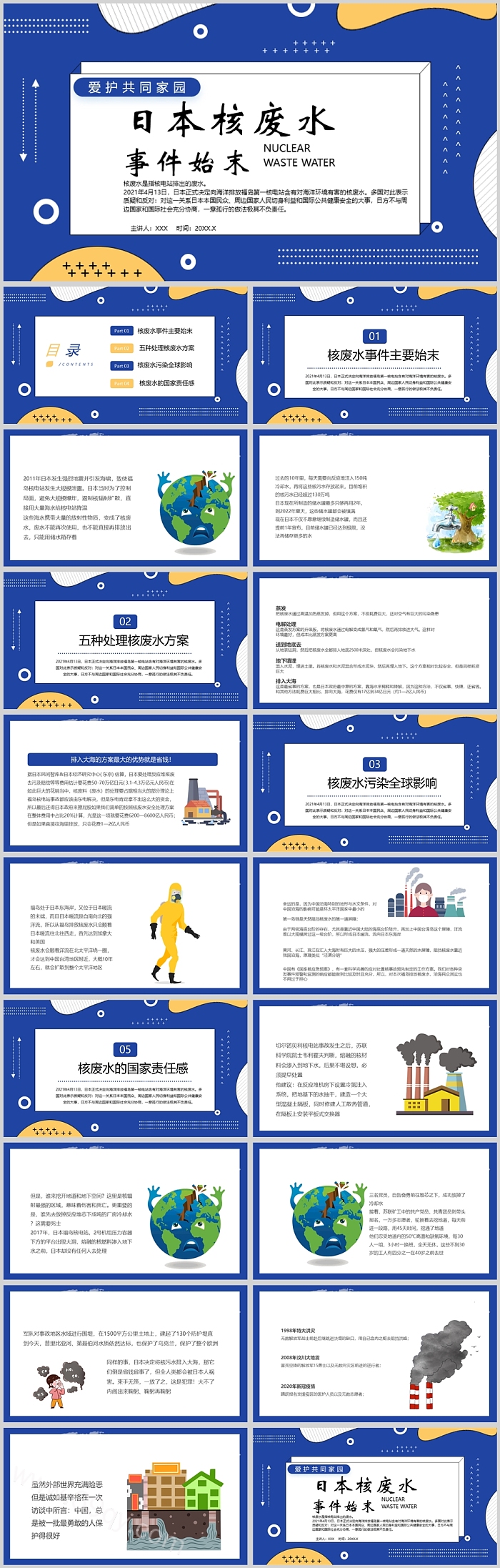 日本核废水事件始末主题班会PPT课件