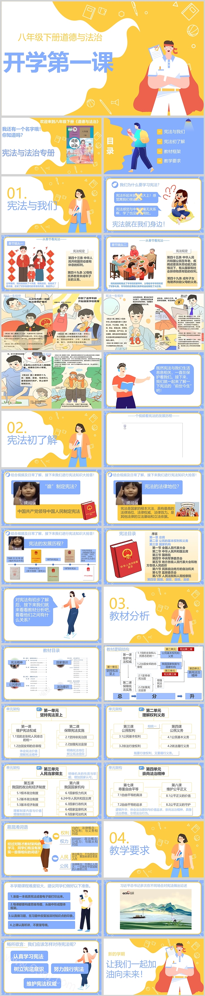八年级下册道德与法治开学第一课PPT课件