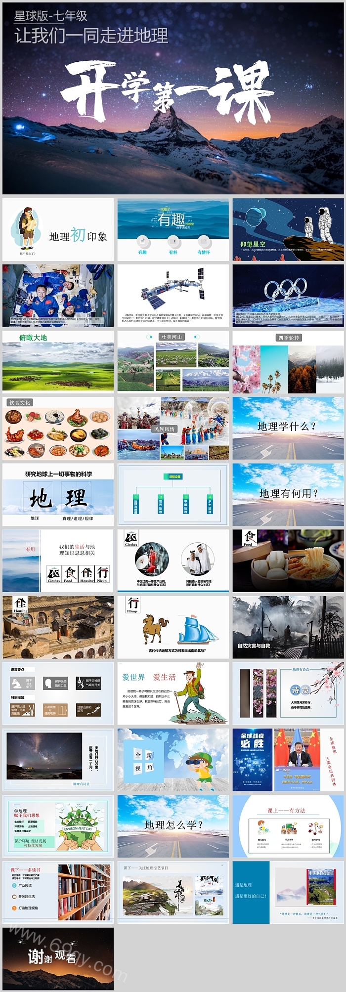 星球版七年级上册序言让我们一同走进地理开学第一课PPT课件（共30页ppt）