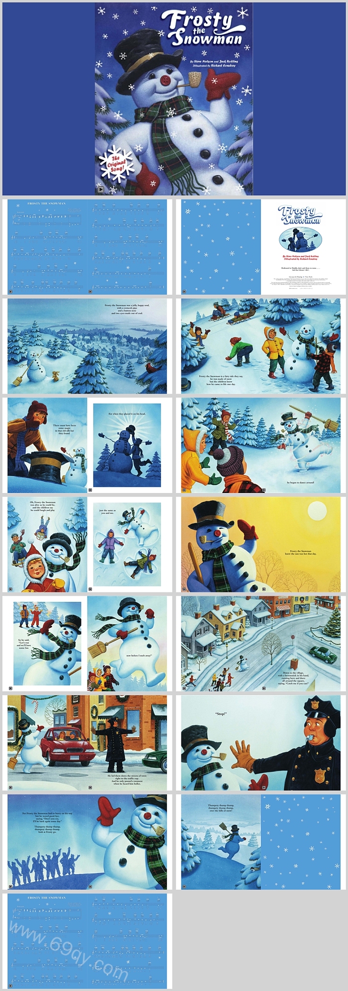 FrostytheSnowman英文绘本故事PPT课件