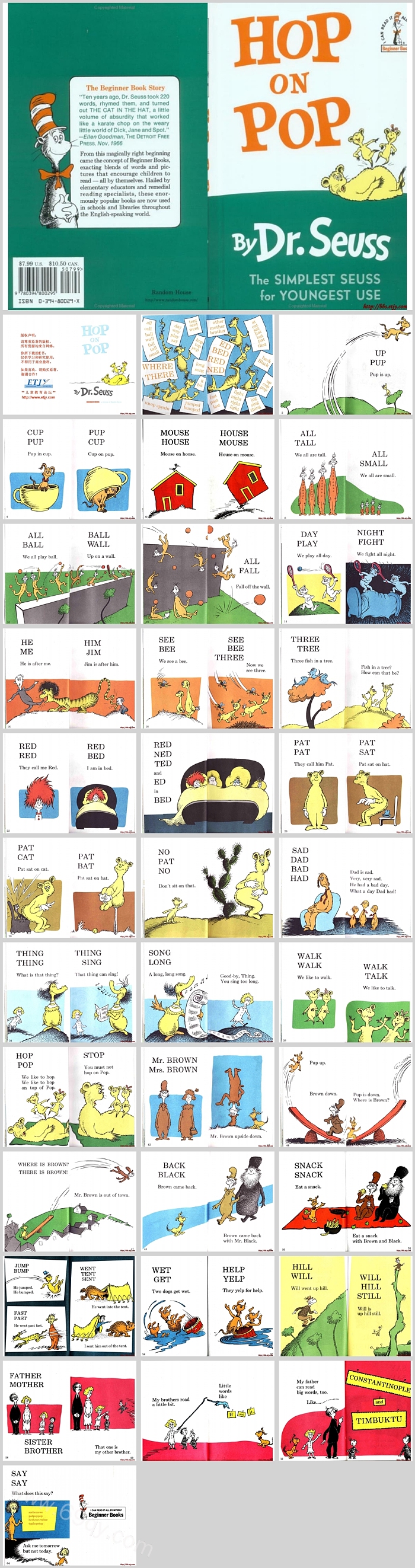 HopOnPop英文绘本故事PPT课件
