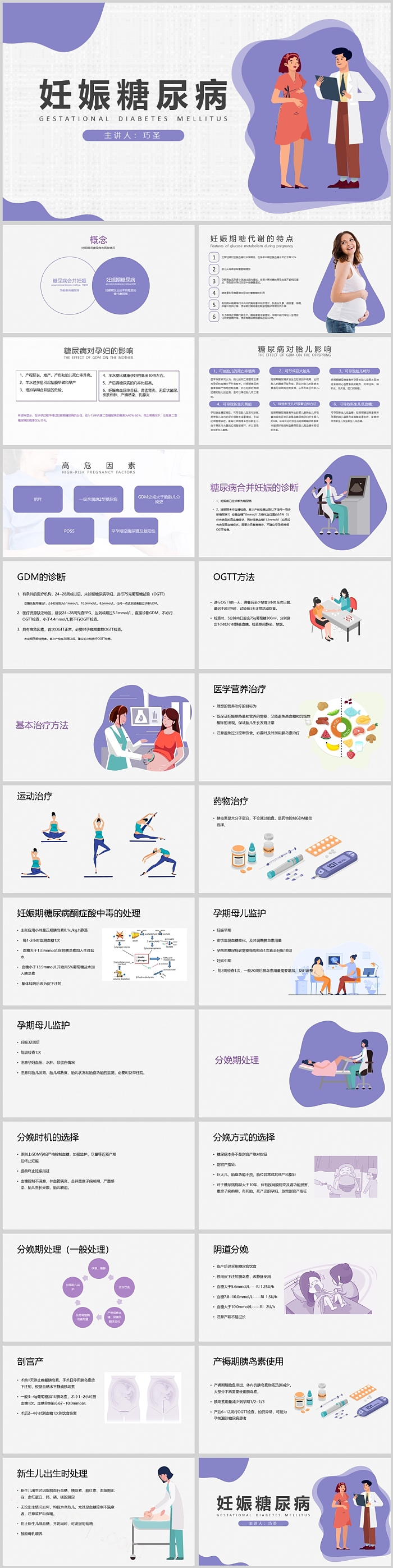 妊娠糖尿病概念妊娠期糖代谢的特点PPT模板