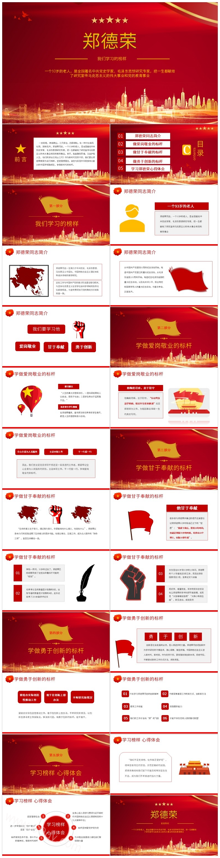 学习郑德荣先进事迹以郑德荣同志为榜样做合格党员党课PPT课件