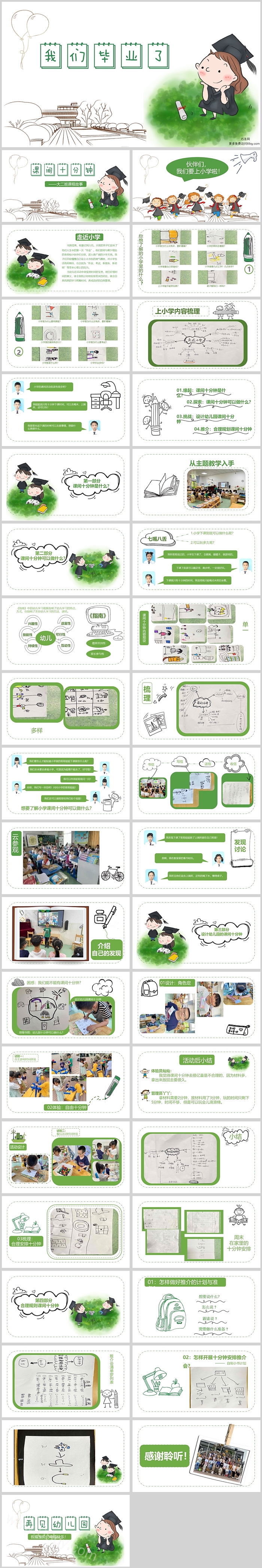 幼儿园大班课程故事《快乐十分钟之旅》ppt课件（课间10分钟）