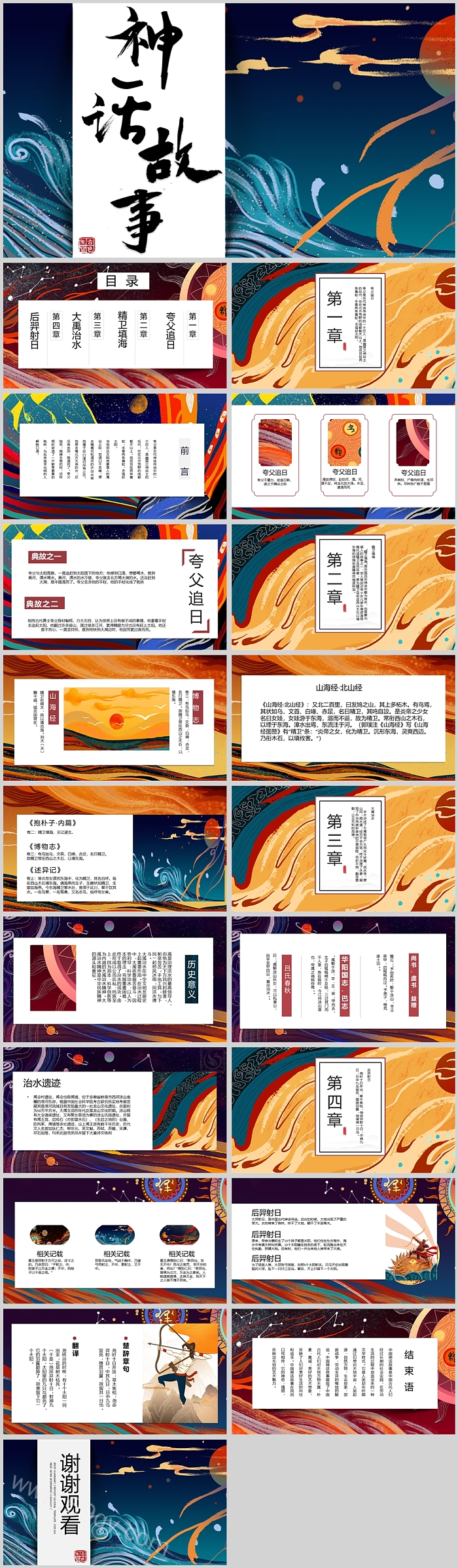 儿童版中国古代神话故事ppt课件（中国古代神话传说绘本课堂）