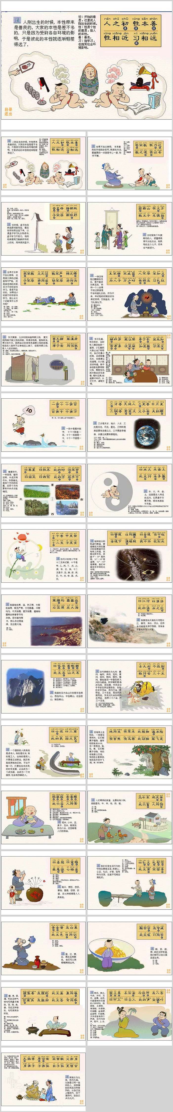 中国传统文化精品完整版《三字经》ppt课件