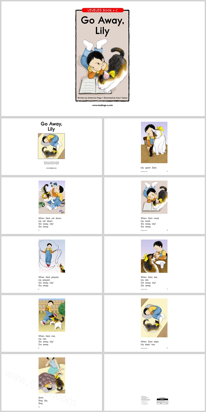 卡通幼儿高清原版《Go Away, Lily》走开丽丽英文绘本故事ppt课件