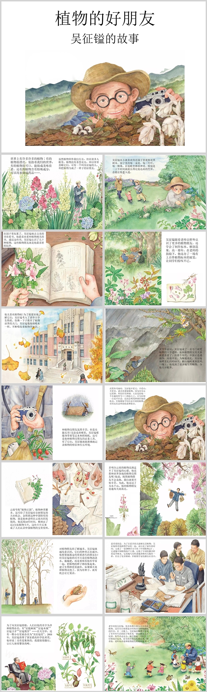 中国科学家植物的好朋友科学家吴征镒的故事PPT课件