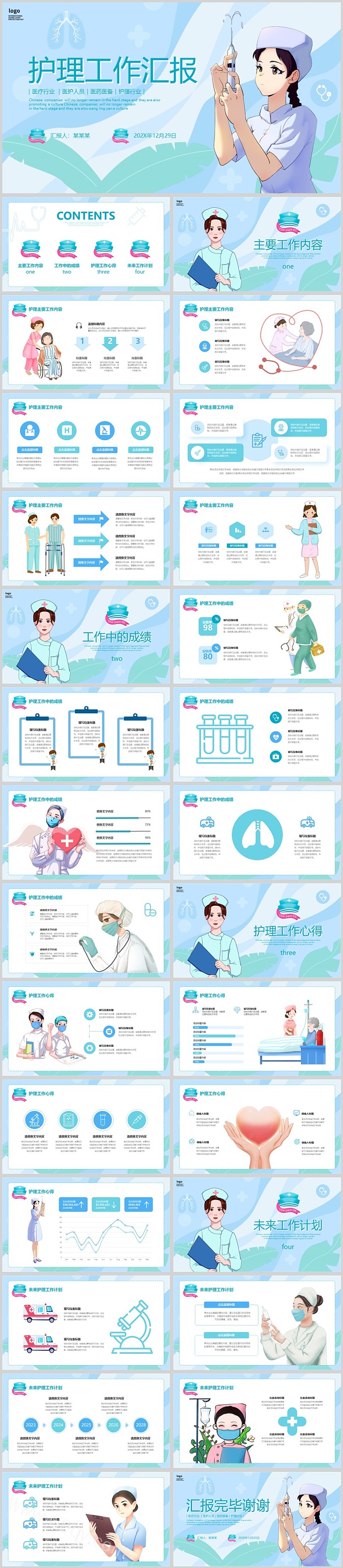 创意优质医疗护理服务质量管理工作汇报总结ppt课件
