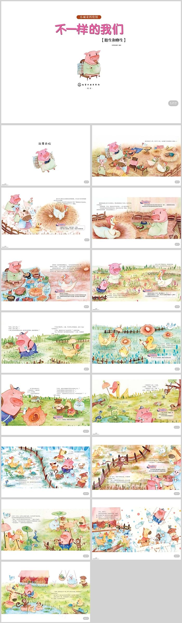 幼儿园大班班本课程《不一样的我们》科普教育绘本故事ppt课件