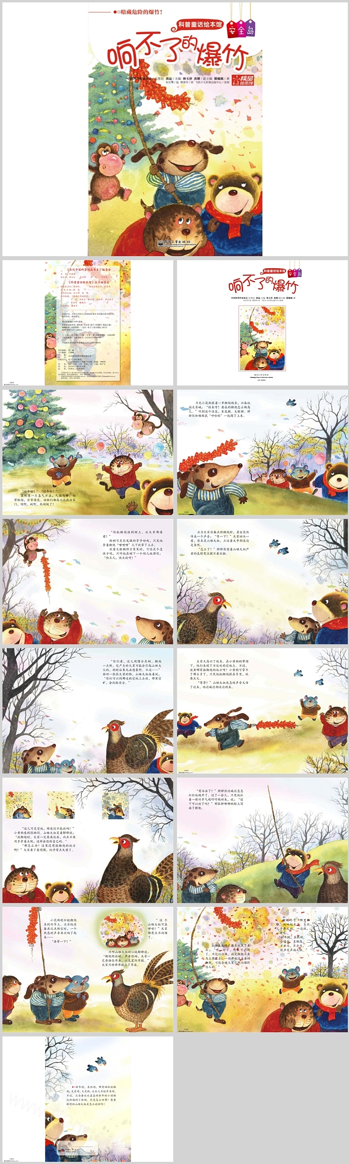 幼儿园安全教育《响不了的炮竹》科普童话绘本故事ppt课件