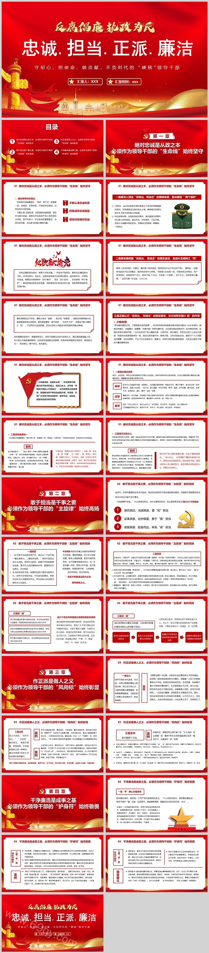 2024保持清正廉洁的政治本色忠诚担当正派廉洁反腐倡廉执政为民反腐教育ppt课件
