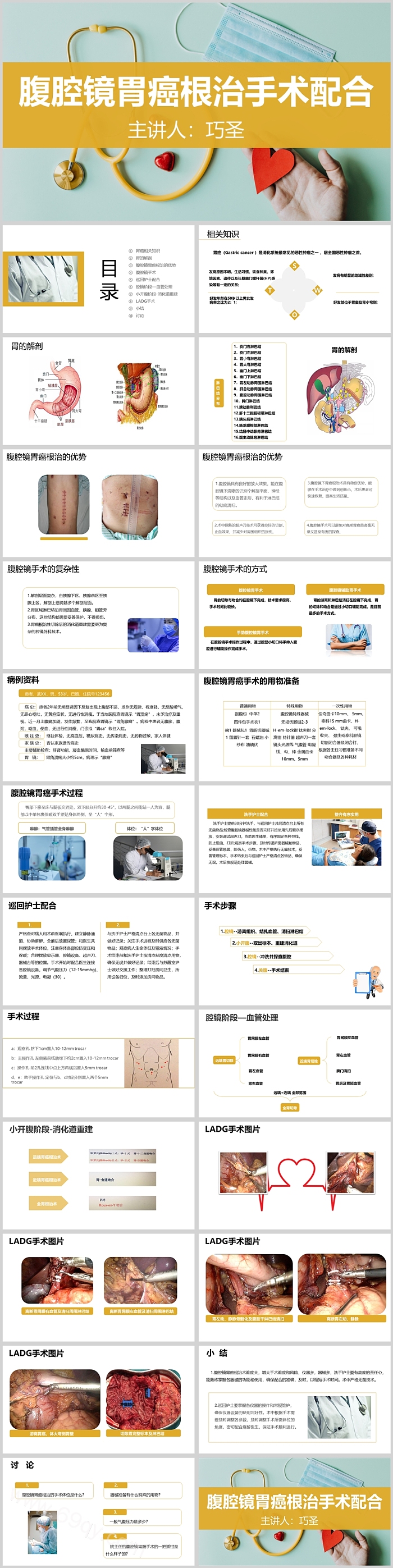 腹腔镜胃癌根治手术配合护理查房PPT课件