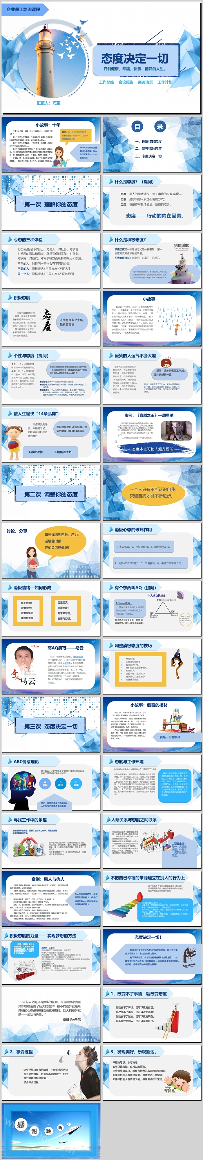 经典态度决定一切企业公司新员工入销售职培训课程PPT课件