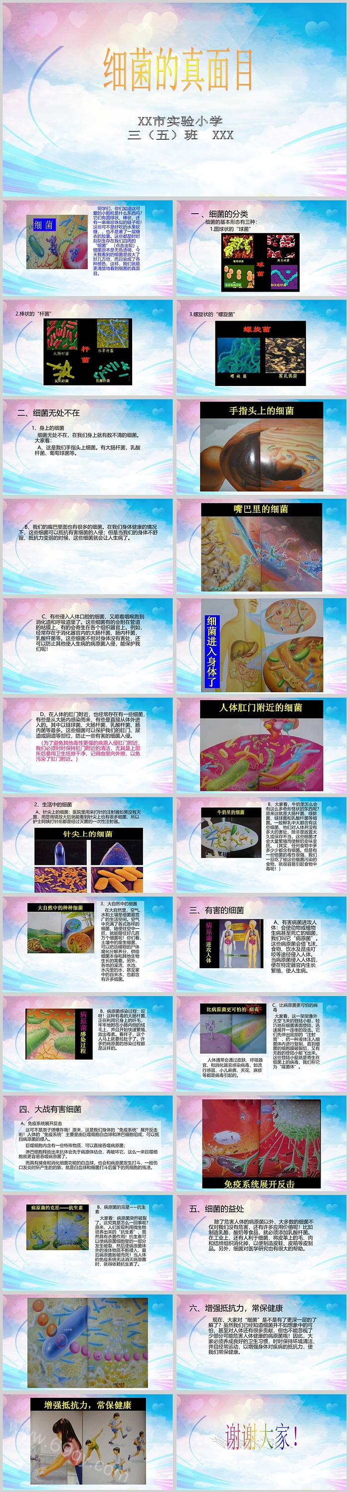 幼儿园小学生细菌知识科普教育PPT课件