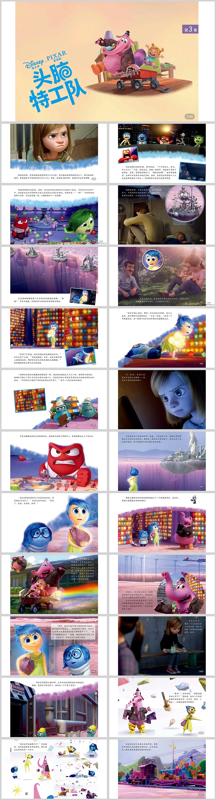 经典完整版好书推荐《头脑特工队3》人物介绍PPT课件