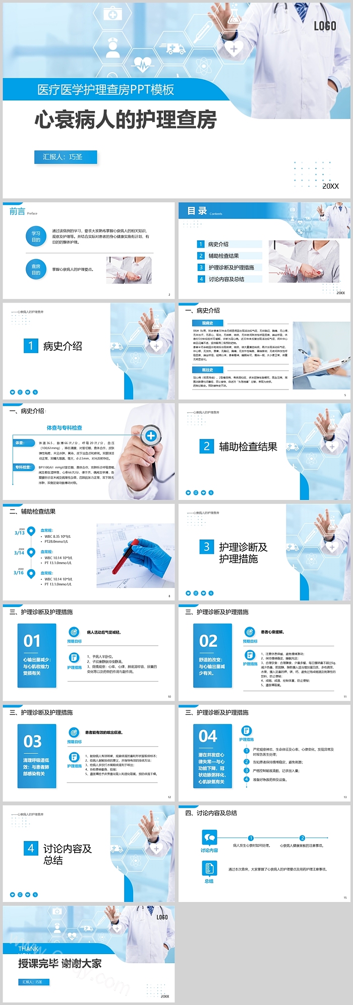 医院急性心衰病人的护理教学查房PPT课件