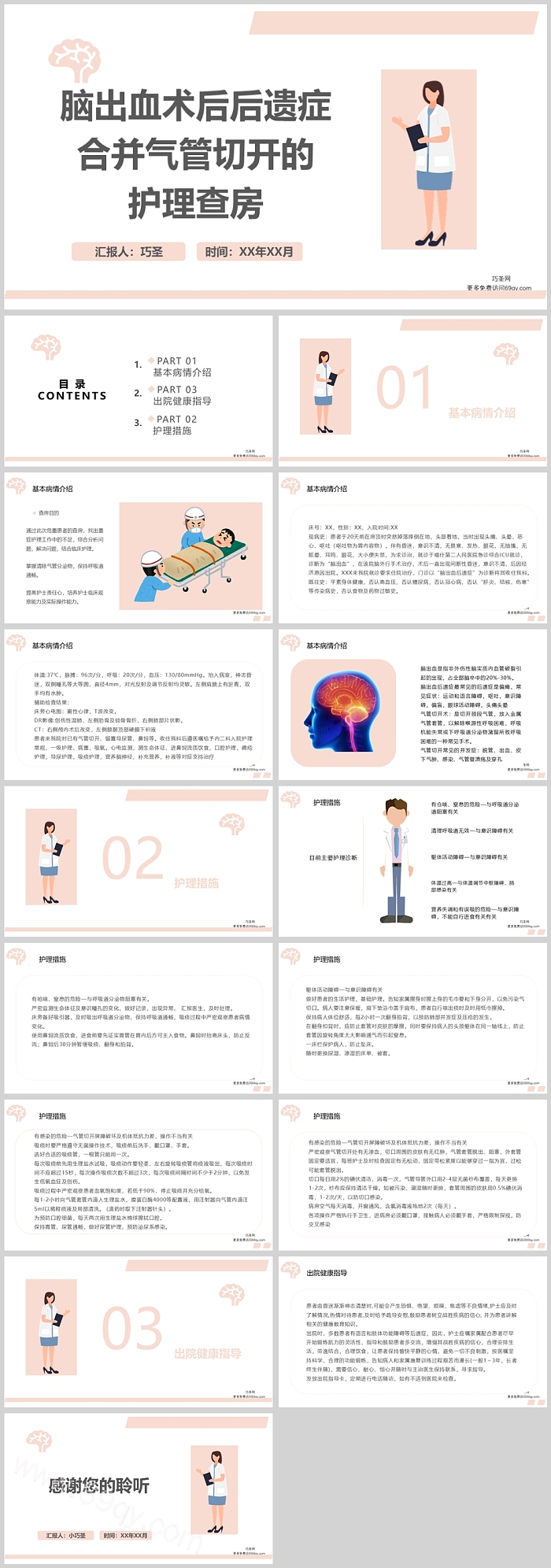 颅脑外伤伴脑出血术后后遗症合并气管切开的护理查房PPT课件