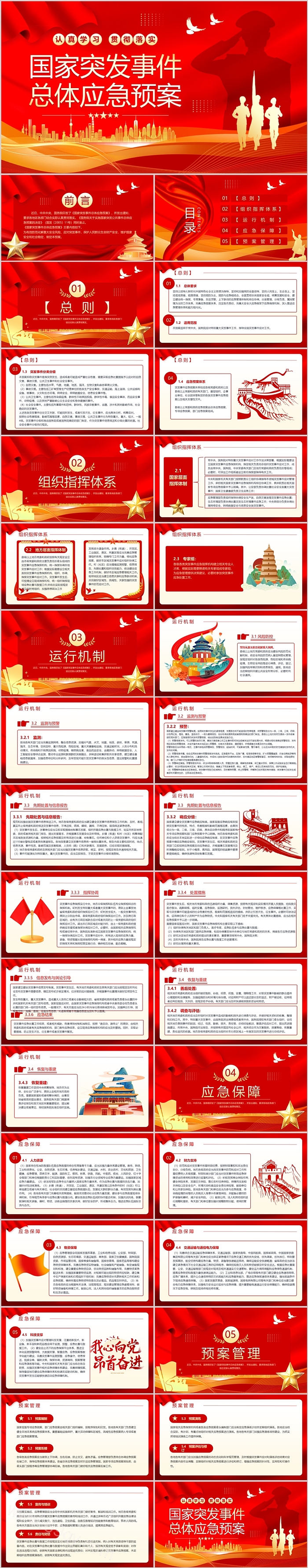 2025年国家突发事件总体应急预案全文解读专题培训讲座党课PPT课件