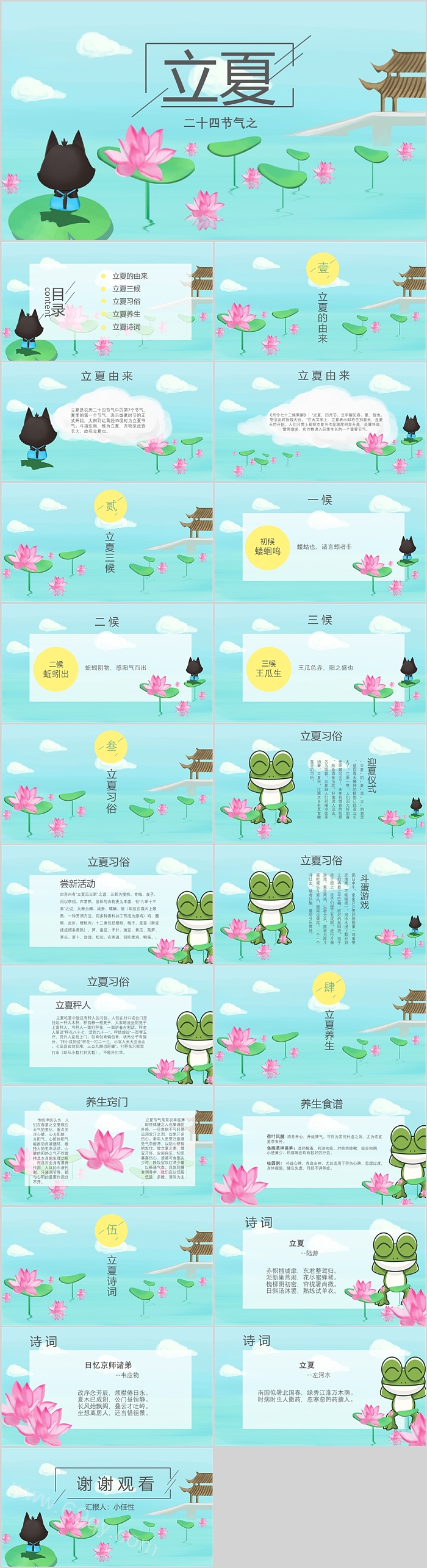 中国传统农历二十四节气之立夏介绍主题班会PPT课件
