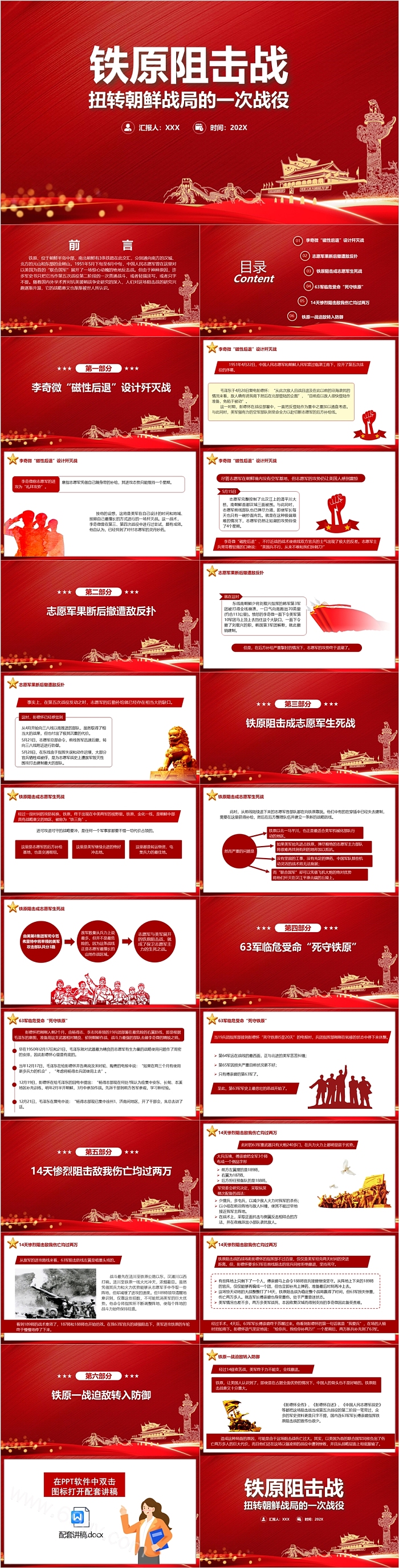 抗美援朝志愿军生死之战铁原阻击战扭转朝鲜战局的一次战役PPT课件