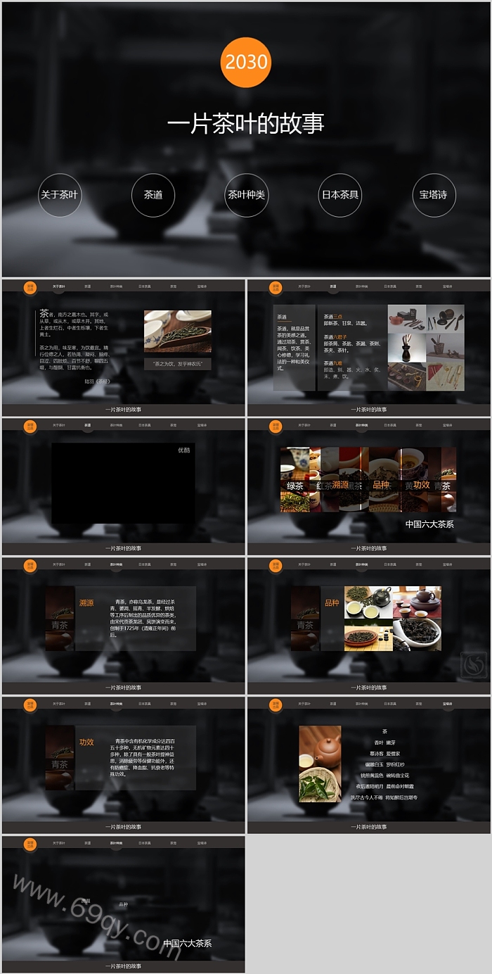 高清完整版中国茶文化《一片茶叶的故事》讲解培训PPT课件