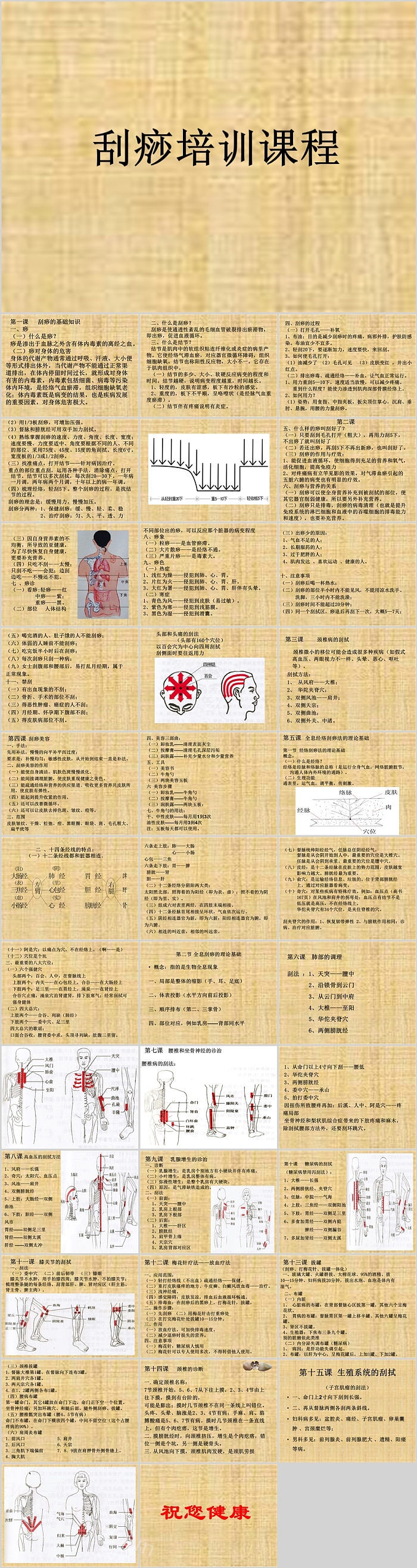 完整版中医保健知识中医刮痧养生培训课程教学PPT课件