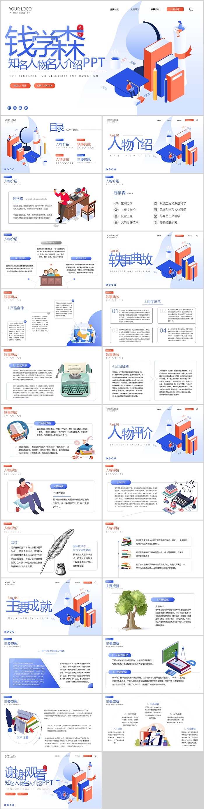 中国著名科学家导弹之父钱学森知名人物名人介绍人物简介ppt课件