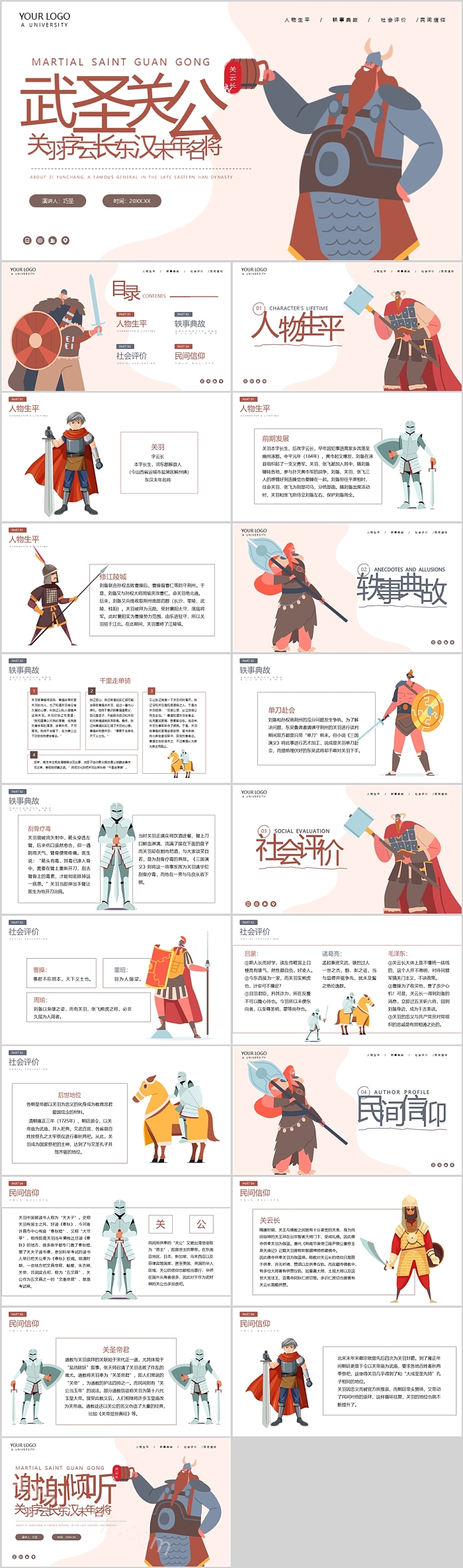 历史古代武圣关公关羽名人介绍一生事迹人物介绍ppt课件